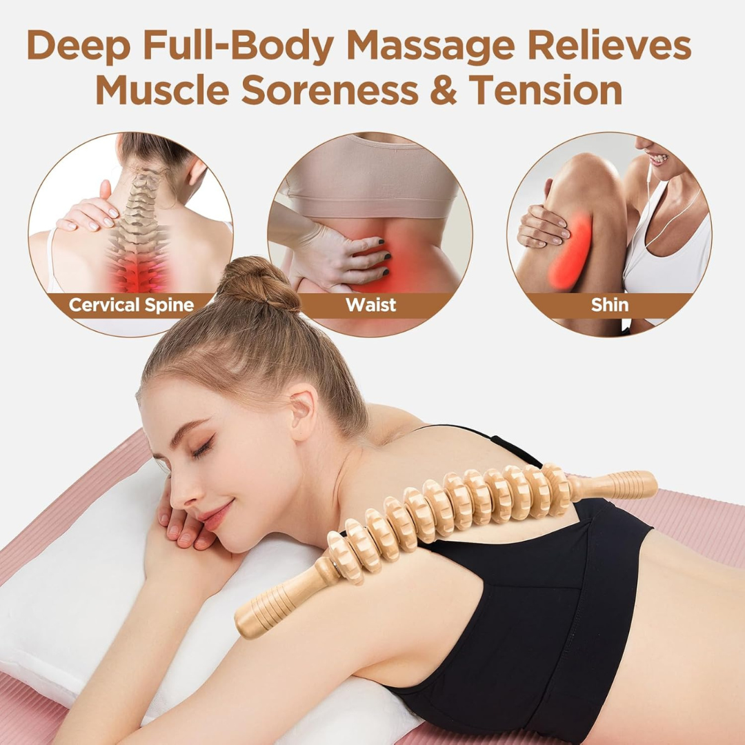 OMNIVA™ Wood Therapy Roller
