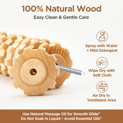 OMNIVA™ Wood Therapy Roller